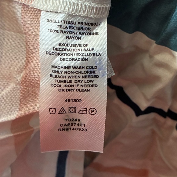 LOFT Striped Long Sleeve V- Neck Sailor Collar Top M - Picture 7 of 11